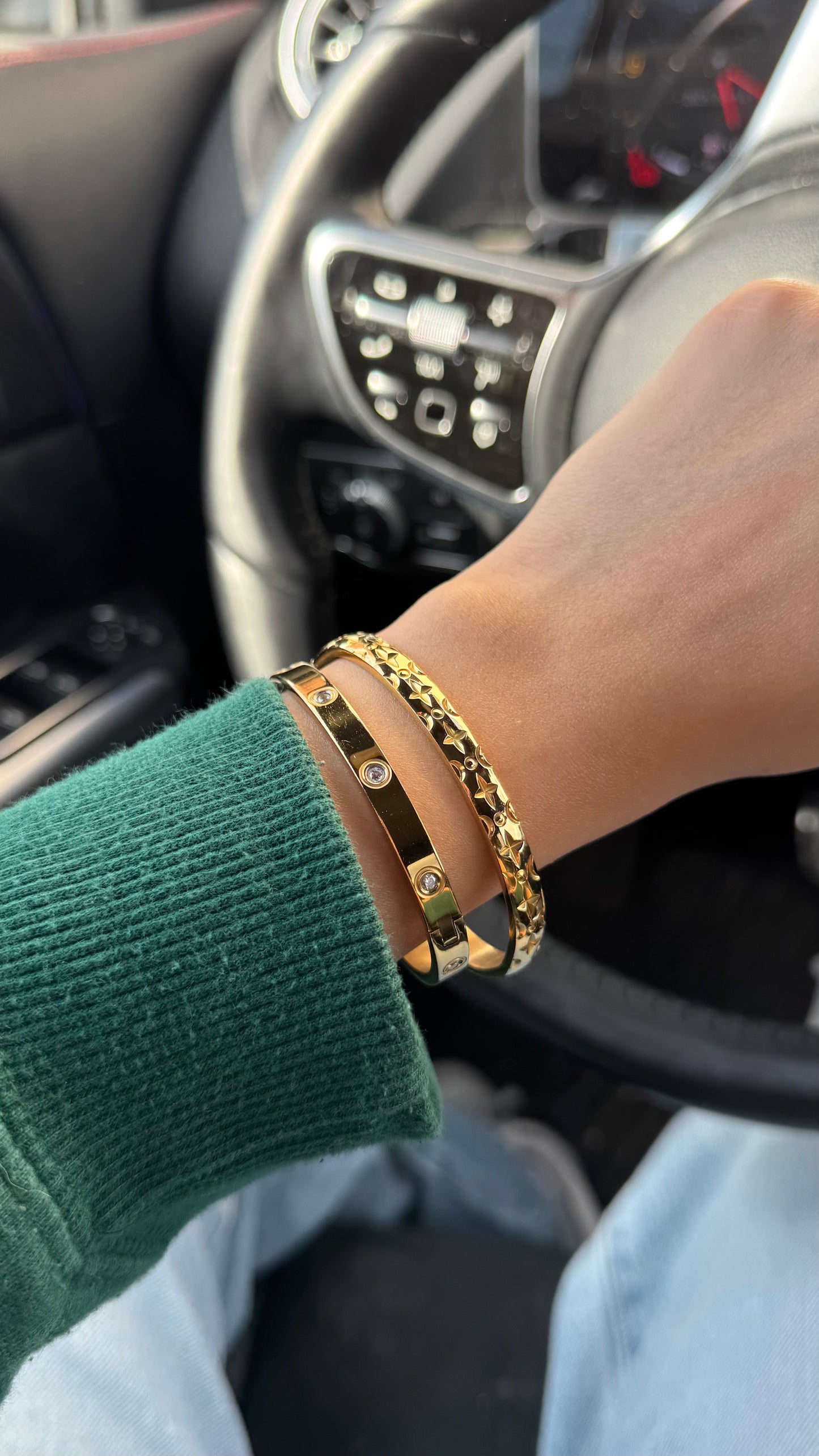 Celestia Carved Bangle