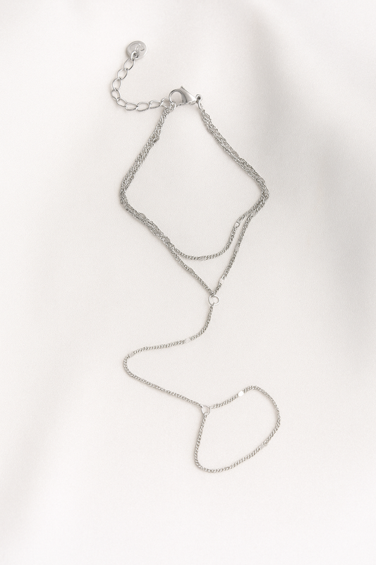 Aura Hand Chain (Gold and Silver)