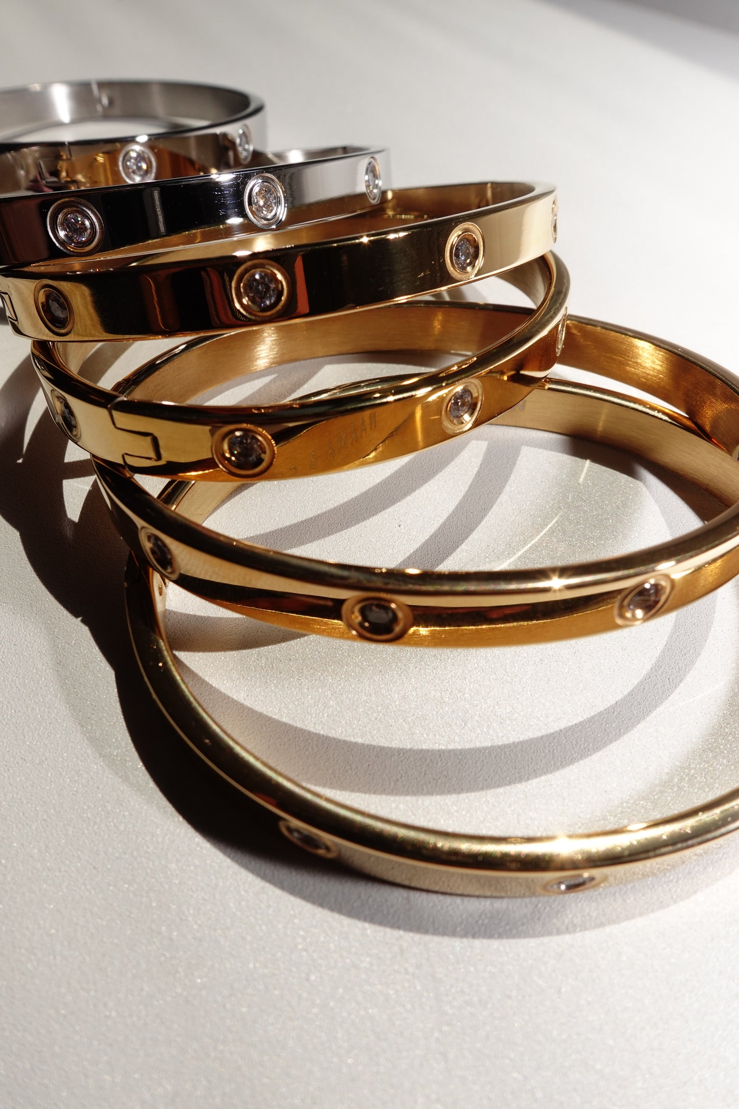 Amour Bangle Gold & Silver