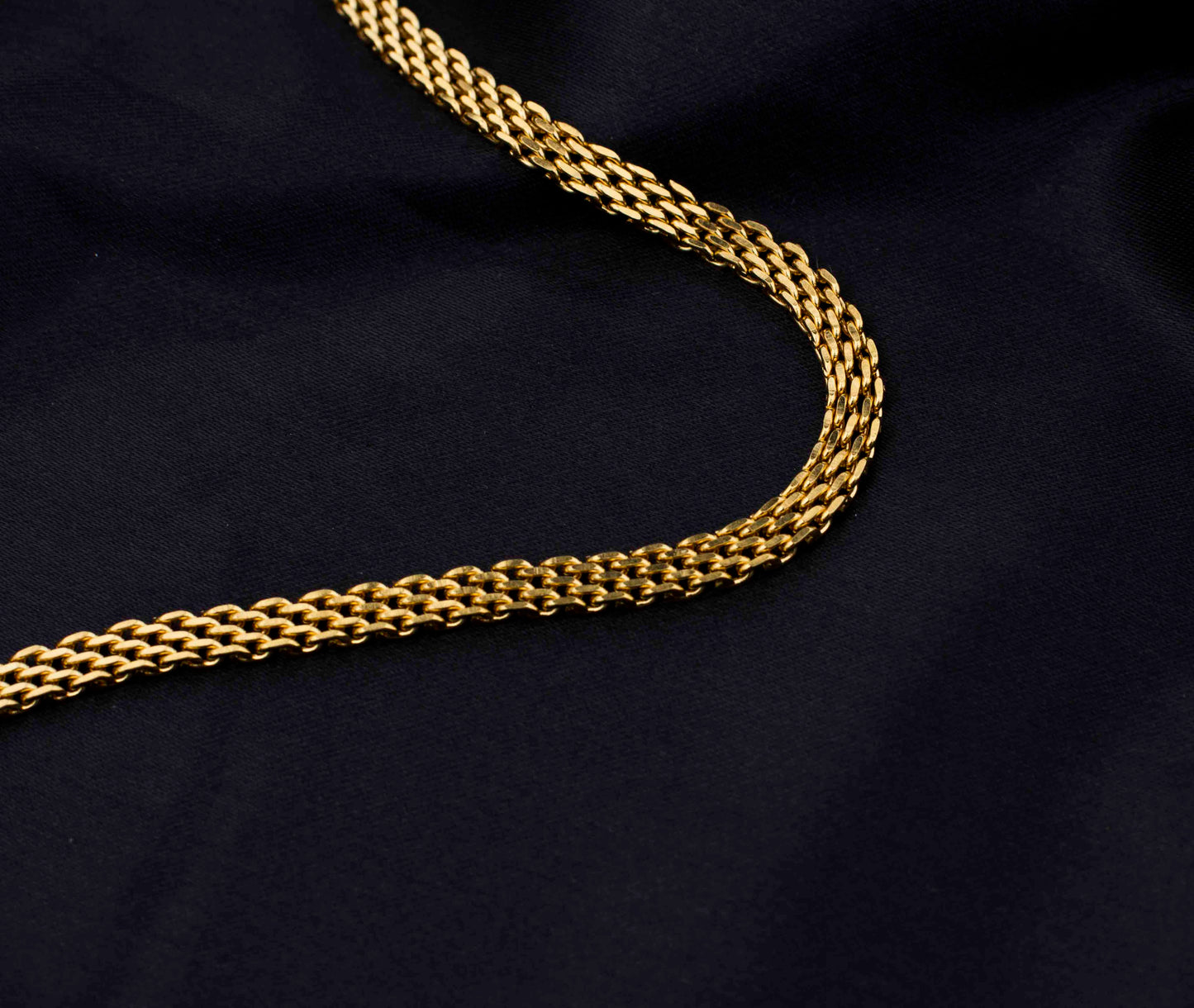 FLAT LINK CHAIN (GOLD) 6MM