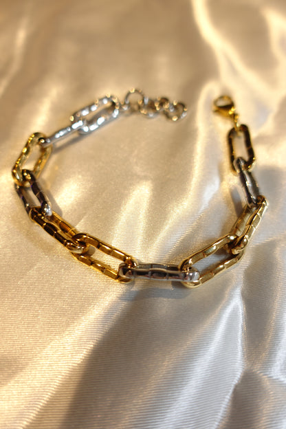 Men’s Two-Tone Link Bracelet