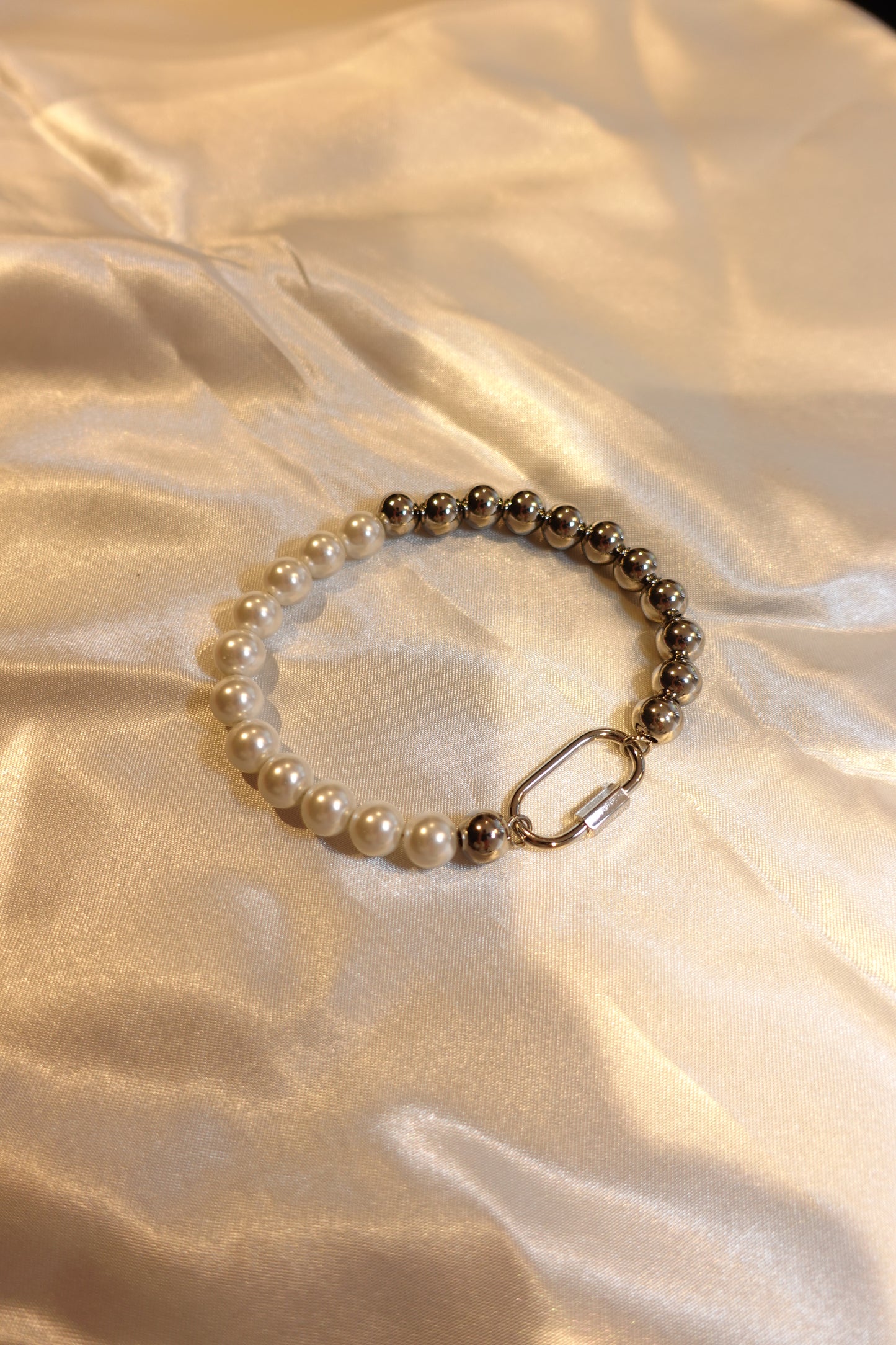 Pearl & Steel Bracelet (Unisex)