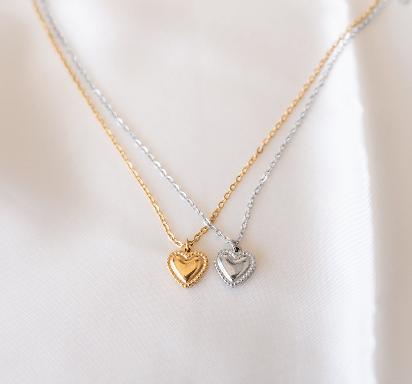 Heart necklace (Gold & Silver)