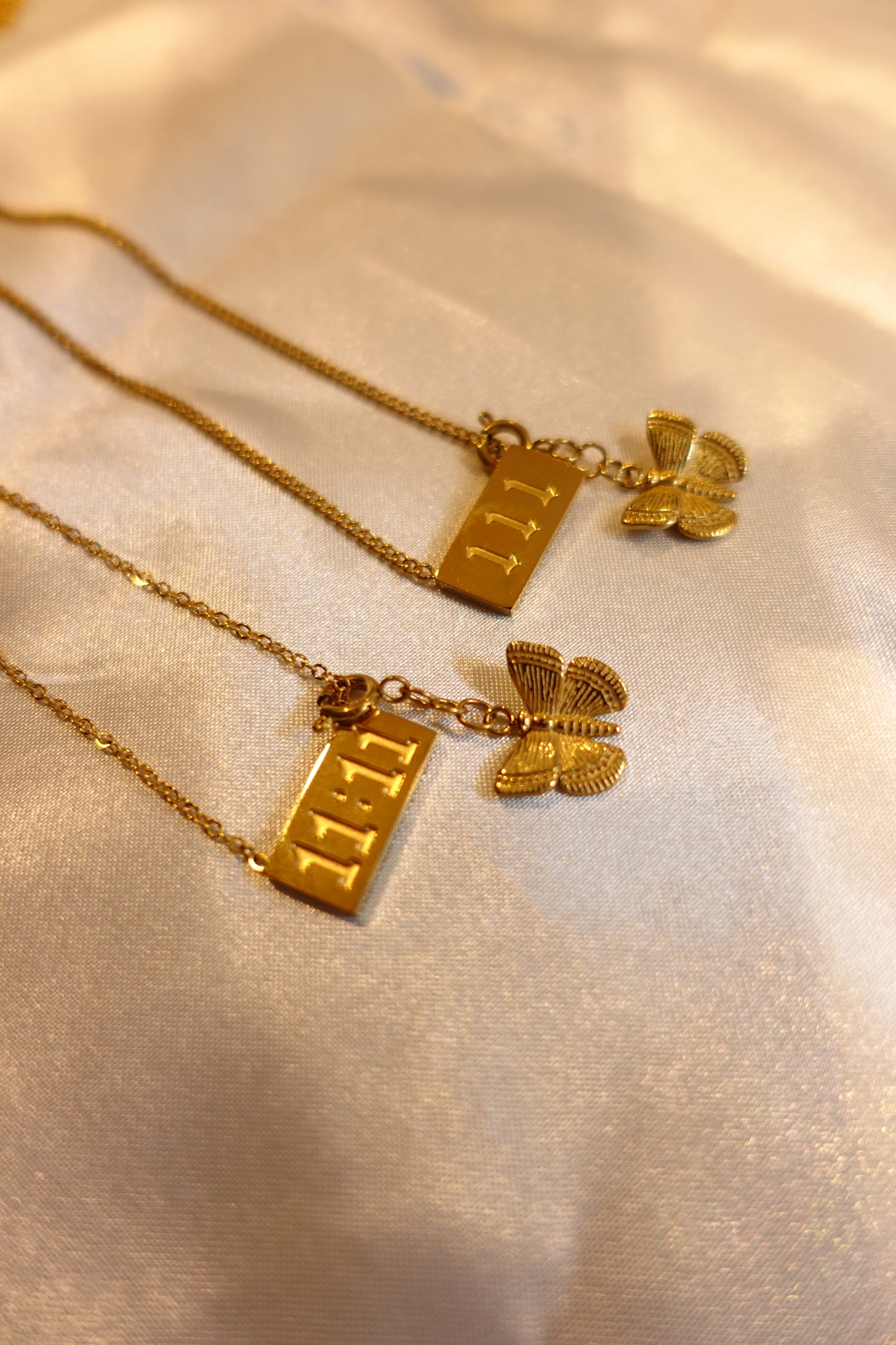 11:11 Manifestation Necklace with Removable Butterfly Charm