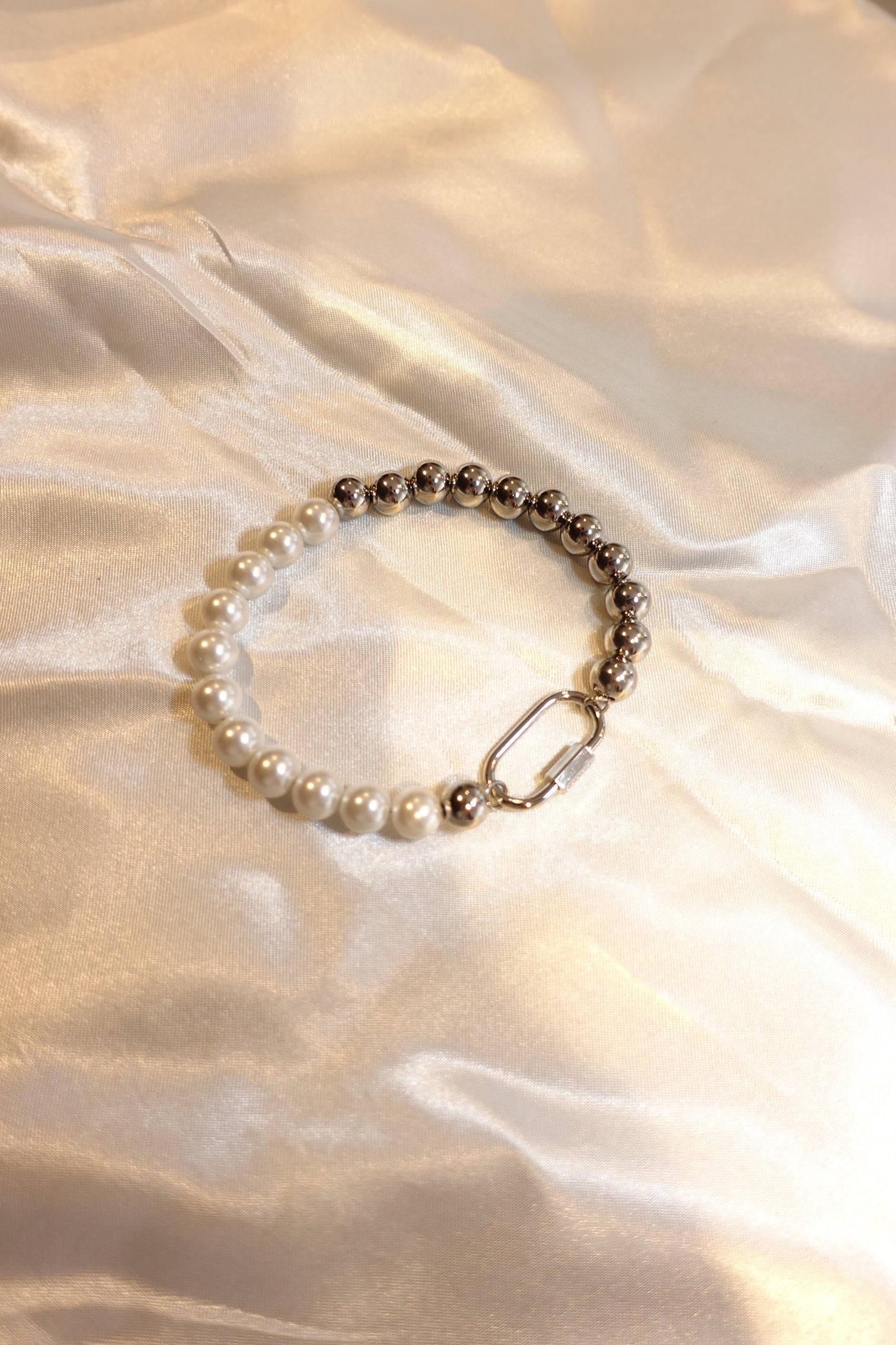 Pearl & Steel Bracelet (Unisex)