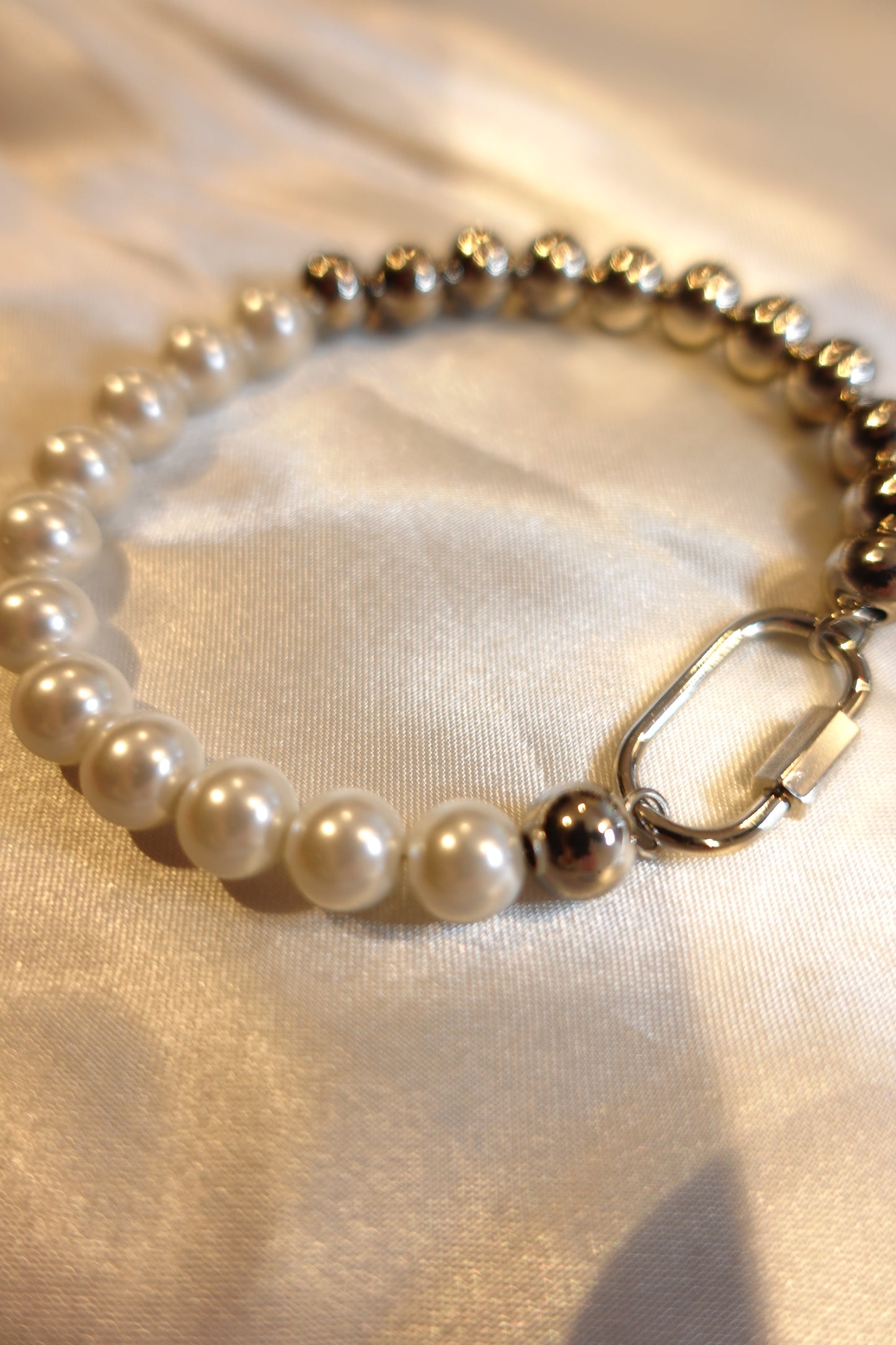 Pearl & Steel Bracelet (Unisex)