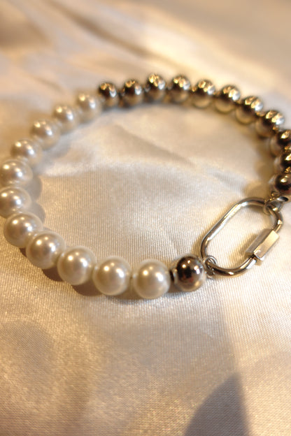Pearl & Steel Bracelet (Unisex)