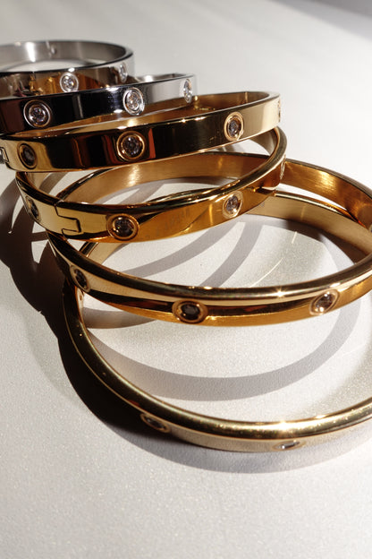 Amour Bangle Gold & Silver