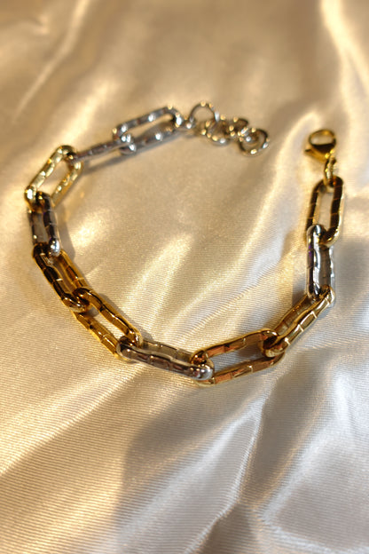 Men’s Two-Tone Link Bracelet
