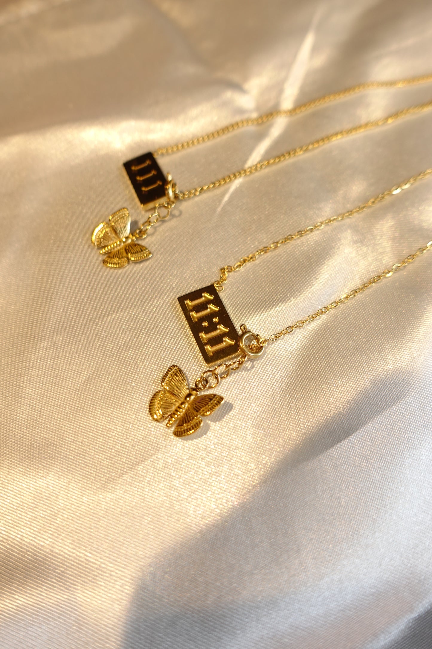 11:11 Manifestation Necklace with Removable Butterfly Charm