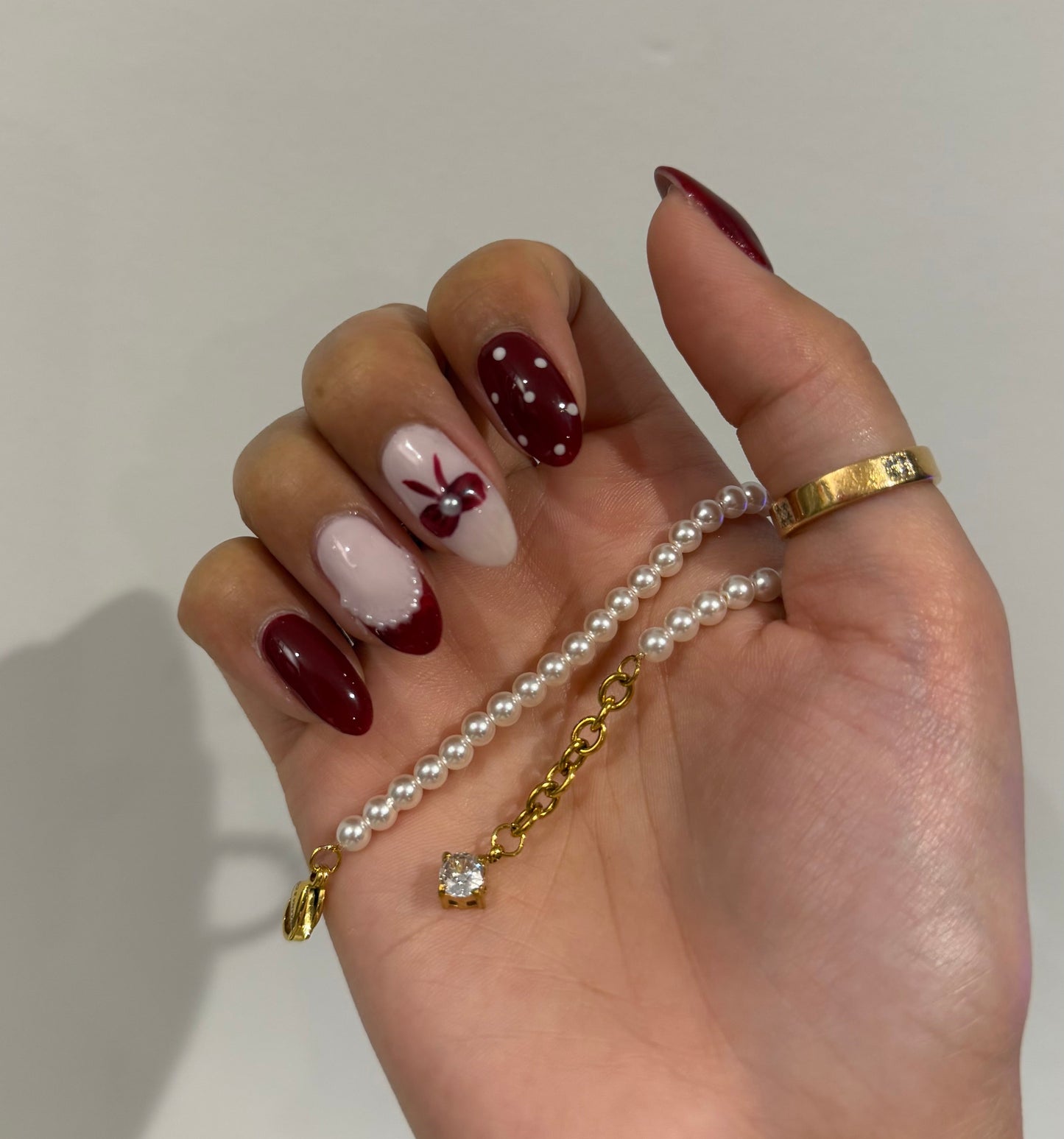 Pearl CZ Accent Bracelet — 18K Gold Plated