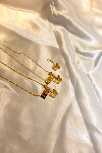 111 Manifestation Necklace with Removable Butterfly Charm