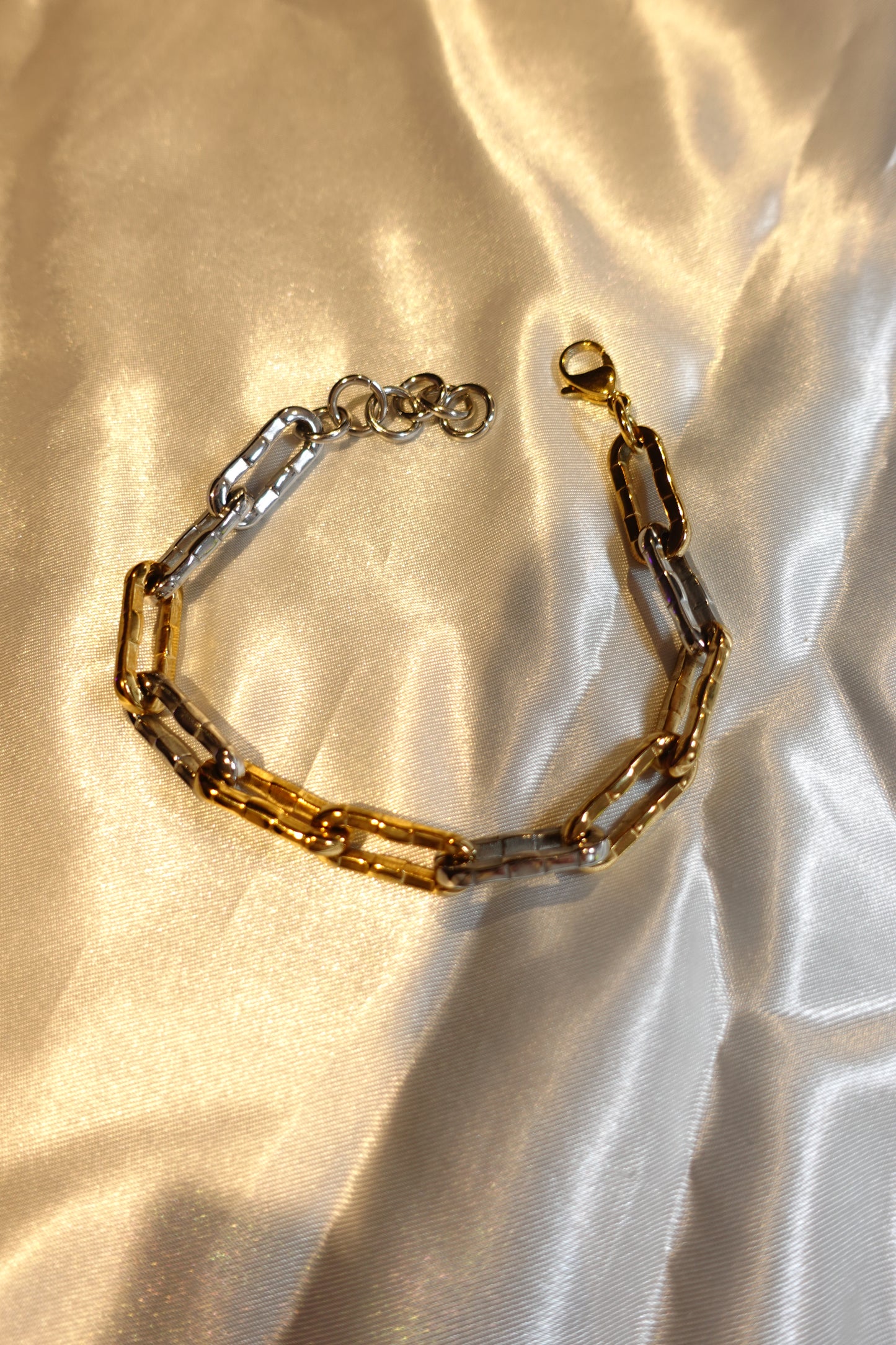 Men’s Two-Tone Link Bracelet