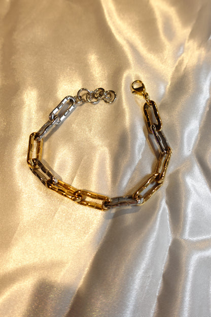 Men’s Two-Tone Link Bracelet